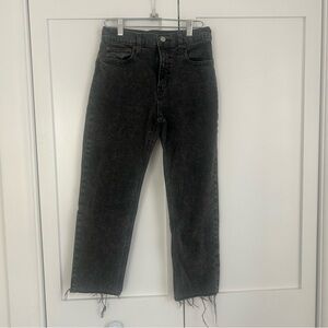 Black Cheeky Straight Jeans